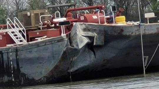 Bridge Damaged by Train