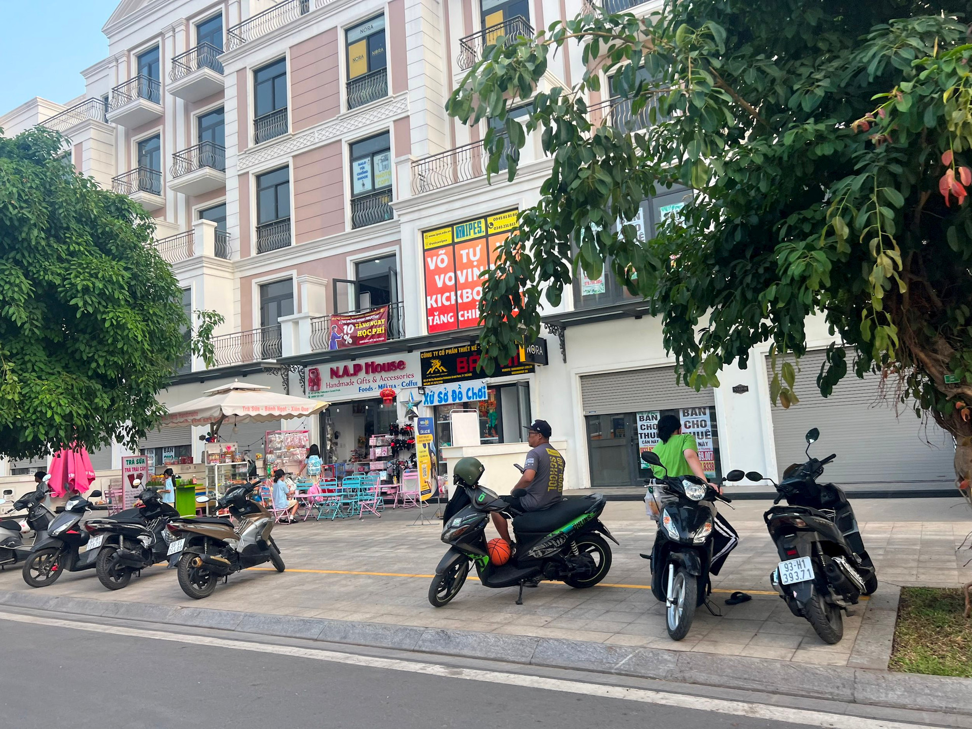 Shophouses in the city center