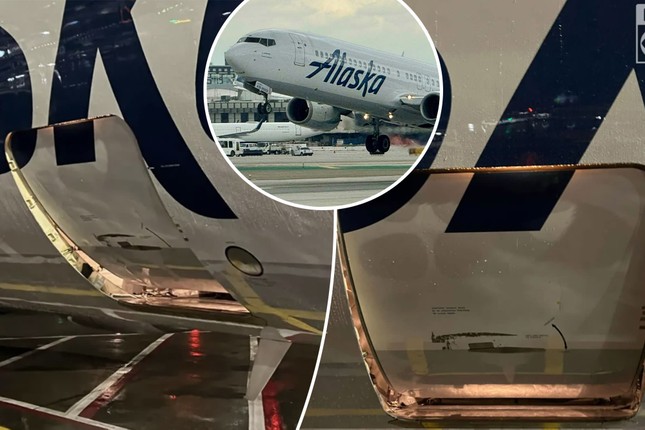 Plane Lands with Damaged Cargo Bay Door