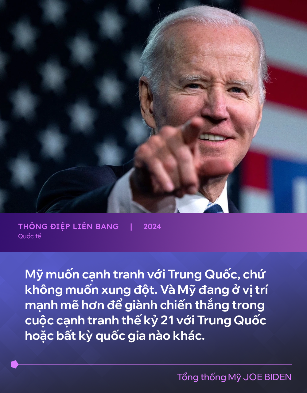 Tổng thống Biden tuyên bố