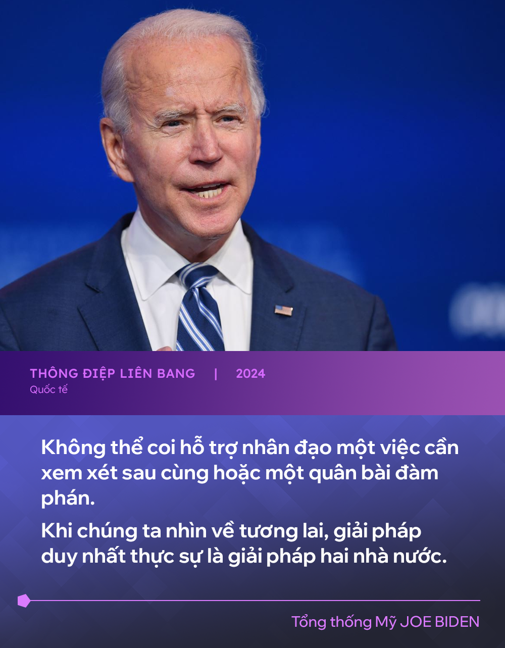 Tổng thống Biden tuyên bố