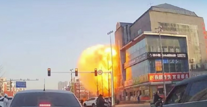 Explosion at a Gas Station in China