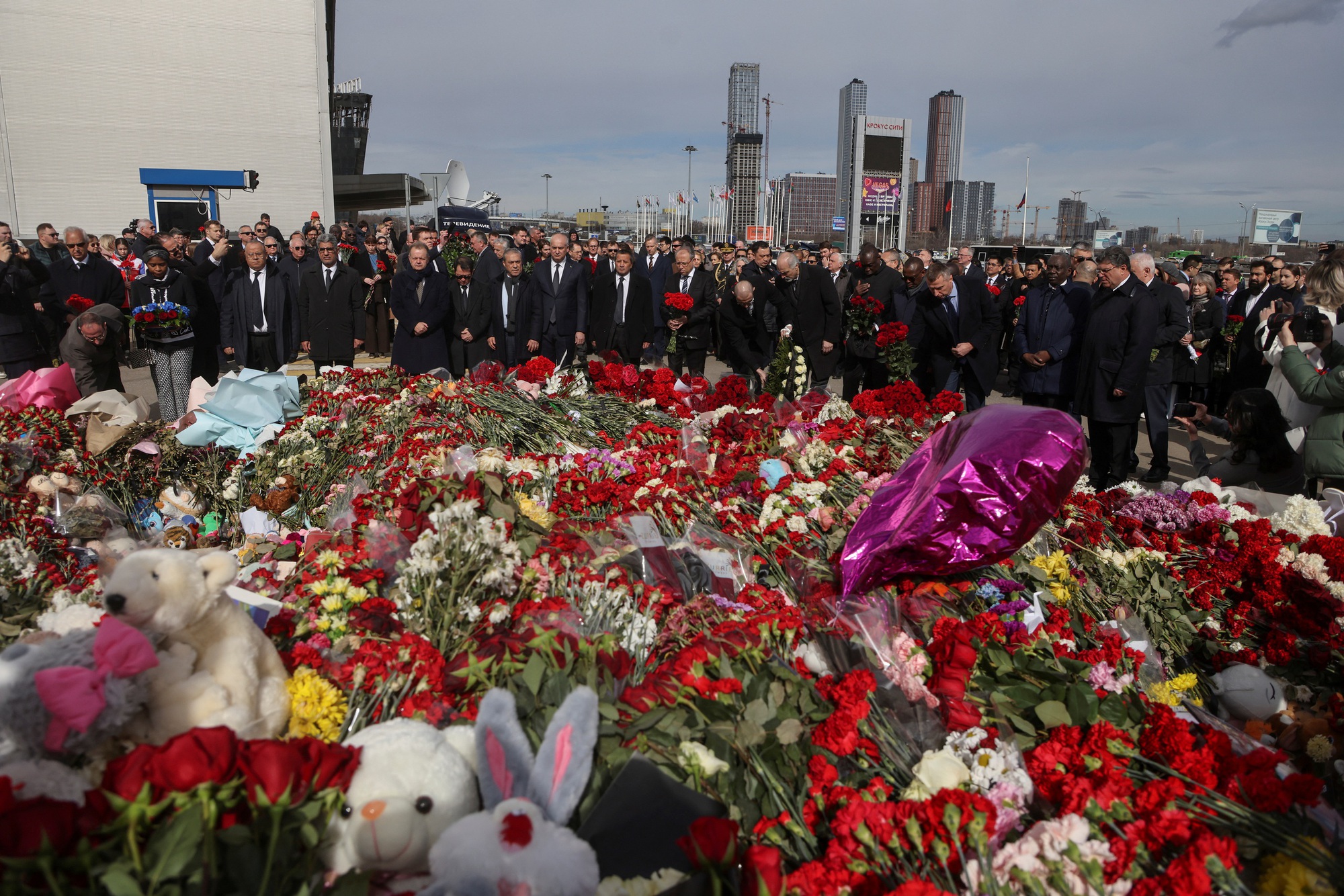 The terror attack near Moscow on March 22 resulted in 145 fatalities. Photo: Reuters