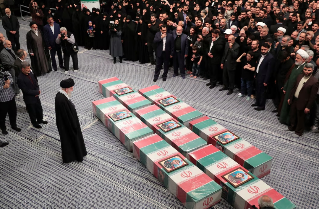 Iran Holds Funeral for Fallen Officers