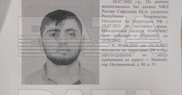 Revealing the Identity of the Suspects in the Terrorist Attack in Russia